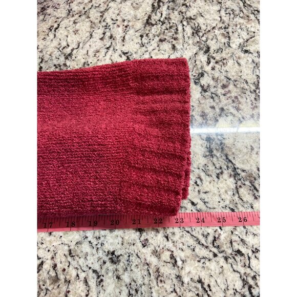 Sonoma LifeStyle Womens  Sweater Size M Red Mock Neck Button Pullover Cabincore - Picture 7 of 7